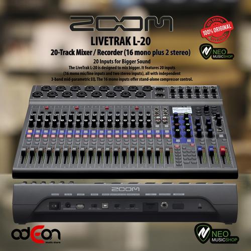 Jual ZOOM LIVETRAK L20 L-20 20-Track Mixer Soundcard Kota