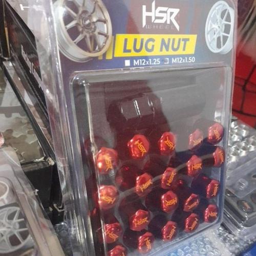 Jual Mur Baut Roda Velg Racing HSR WHEELS Ukuran 1,5 Lugnut Murah Warna ...