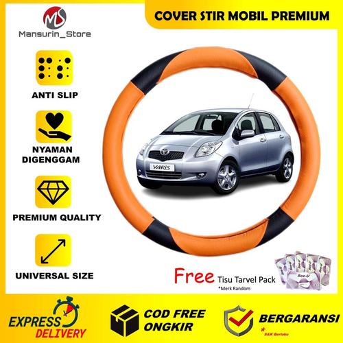Jual COVER STIR MOBIL YARIS SARUNG SETIR TOYOTA YARIS PELINDUNG STEER ...
