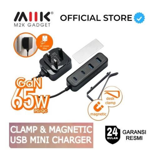 Jual Charger Mini Usb Miik Clamp Magnetic Usb Mini Charger 65w Gan Ac