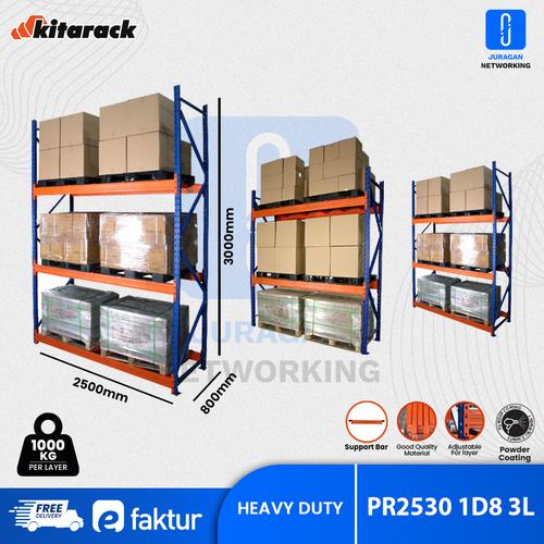 Jual KITARACK Rak Palet 1 TON Pallet Rack Heavy Duty Panjang 2.5Meter ...