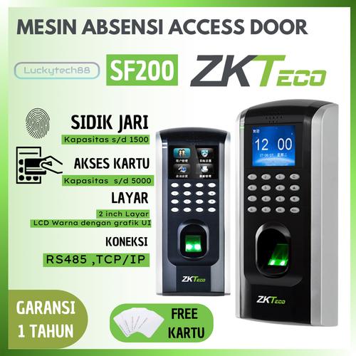 Jual ZKTECO SF200 Mesin Absensi Fingerprint | Mesin Absensi Sidik Jari ...