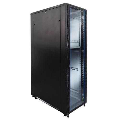 Jual INDORACK CLOSE RACK 42U DEPTH 1150MM GLASS DOOR - IR11542G 42U ...