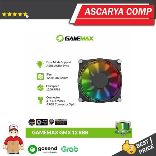 Jual GameMax GMX-12-RBB CPU Fan ARGB 3pin - Kota Bandung - ASCARYA ...