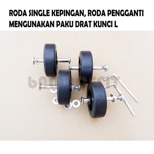 Luggage Rack Roda Promo Roda Koper Pengganti | Roda Single Diameter 40mm | replacement ...