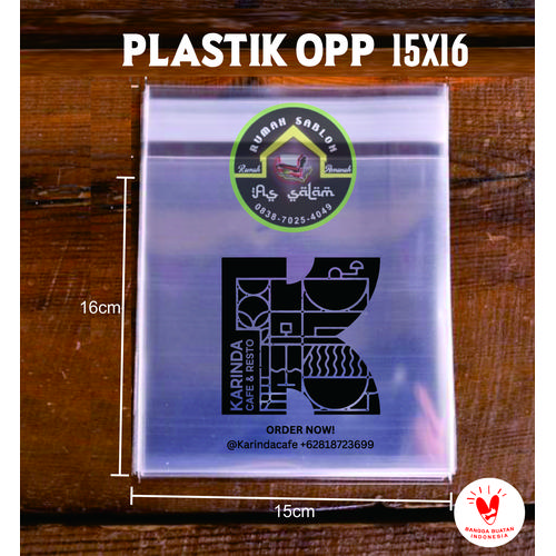 Sablon Opp Roti Jual Rumah Sablon 1000pcs Sablon Plastik OPP Roti 15x16cm Tebal ...