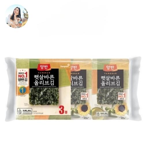 [Dongwon] Yangban Perilla Oil Seasoned Laver 5g*12p main image 0