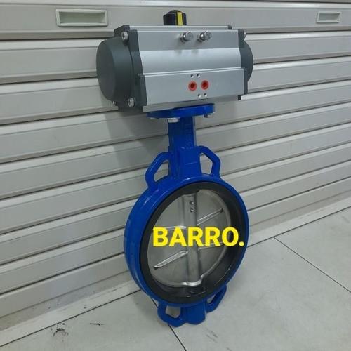 Jual BUTTERFLY VALVE PNEUMATIC ACTUATOR 12" INCH DN 300 CAST IRON