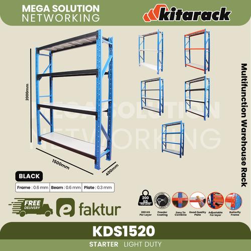 Jual Rack Gudang Besi Tinggi 2M Panjang 1,5M Light Duty 200kg KDS1520 ...