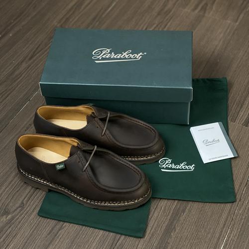 Chaussures Paraboot Michael En Cuir Nubuck Marron - Taille 37, Style Loafer - Super état