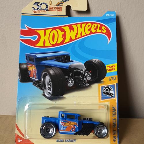 ORIGINAL HOTWHEELS BONE SHAKER 50TH ANNIVERSARY BLUE di Wktoystoys  Tokopedia