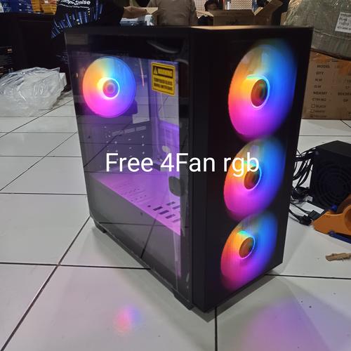 Jual Gamemax Aero Mini Casing PC Gaming Micro ATX include 3fan frgb ...