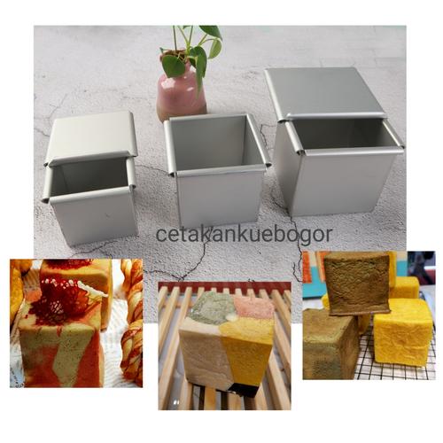 Jual Loyang roti tawar kubus /cetakan roti kotak mini-loyang loaf cube ...