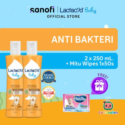 Promo SANOFI Lactacyd Baby Active Play 2in1 Body Wash and Hair Shampoo