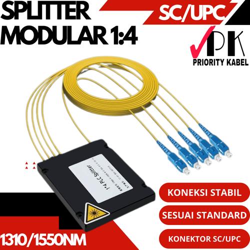 Promo Pasif Splitter 1:4 1/4 Modular SC UPC SC APC Passive Spliter 1x4 ...