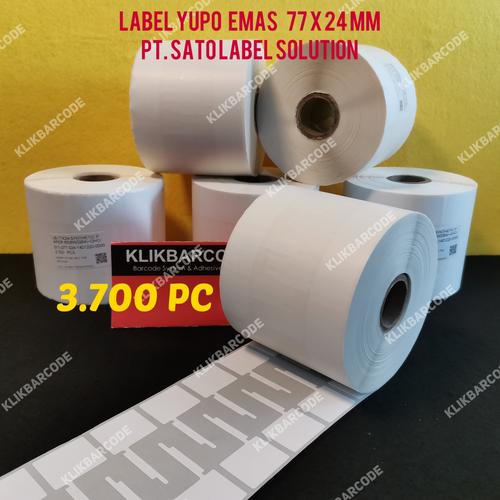 Jual SYNTHETIC LABEL BARCODE YUPO 77 X 24 - LABEL EMAS YUPO UKURAN 77 X ...