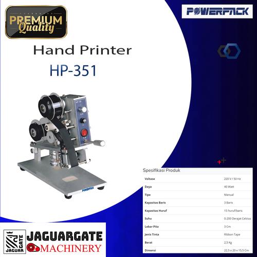 Jual Mesin cetak kode kemasan Hand Coding Machine Powerpack HP-351 ...