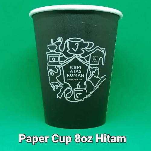 Jual Paper cup hitam 8oz + logo - Kota Depok - cetak cup plastik ...