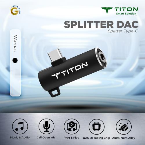 Jual Titon Splitter Converter DAC Chip Jack 3.5mm Audio & Type C