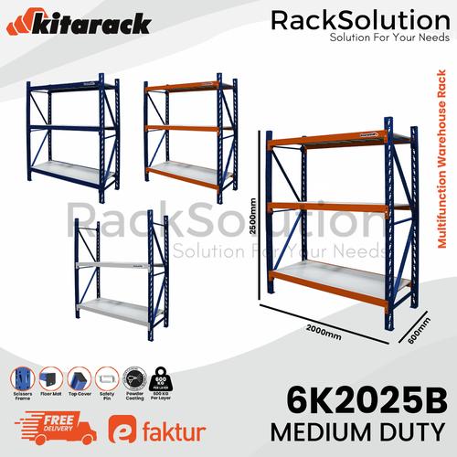Jual Rak Gudang Besi 600kg / Layer Medium Duty Starter Rack 2.5 Meter ...