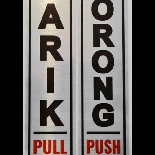 Jual ACCESS CONTROL DOOR STIKER TARIK DORONG PINTU/ PULL PUSH DOOR ...