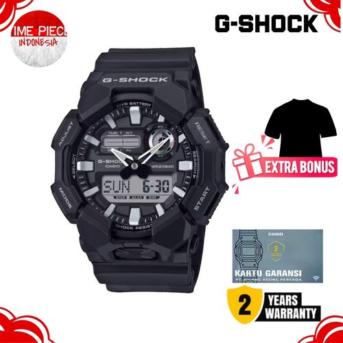 Orologio da uomo Casio G-Shock analogico digitale con cinturino in resina a base biologica, quadrante nero, al quarzo GA-010-1A1 200M