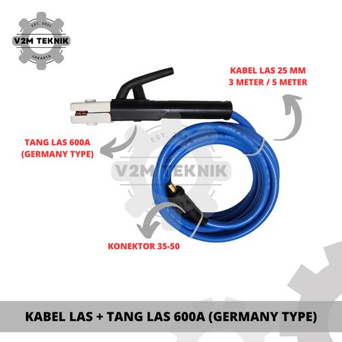 Set Kabel Rangi Promo Tang Las 600A GERMANY TYPE Set Kabel Konektor 35-50 MM / Stang ...