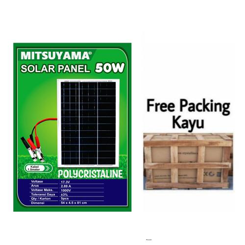Jual Solar Panel Solar Cell Panel Surya 50wp Polycrystalline Free ...
