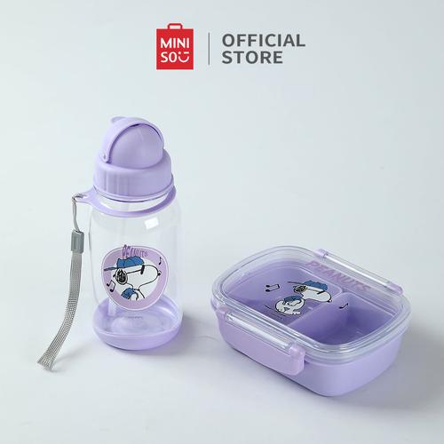 Promo [BACK TO SCHOOL] Miniso X Snoopy Collection Lunch Box Set 2Pcs ...