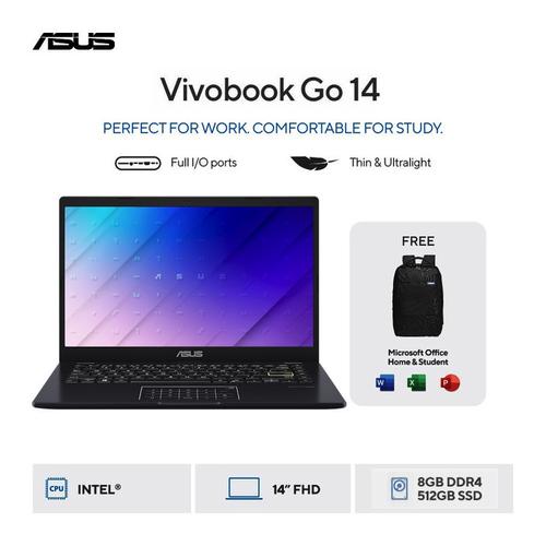 Promo ASUS Vivobook Go 14 E410KAFHD455M Peacock Blue [Intel Celeron
