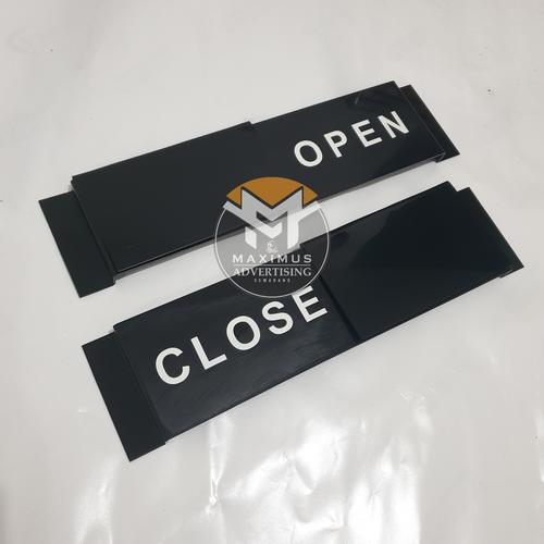 Jual Open Close Sign Akrilik Sliding Geser Simple - Kota Semarang ...