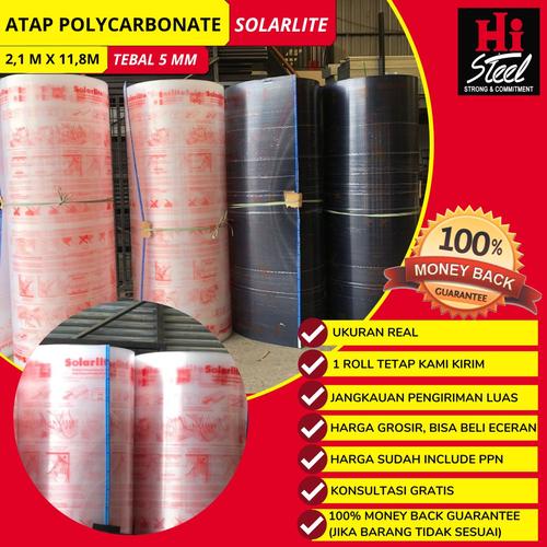 Polycarbonate Solarlite Clear / Atap Polycarbonate Murah di Hi Steel Cirebon - Pusat Besi & Baja | Tokopedia