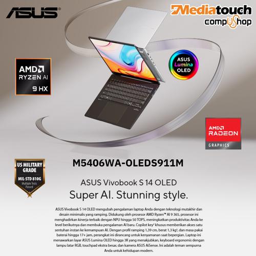 ASUS M5406WA-PP180X Reconditionné - AMD Ryzen AI 9 365, 24 Go RAM, 1 To SSD, Radeon 880M, Windows 11 Pro