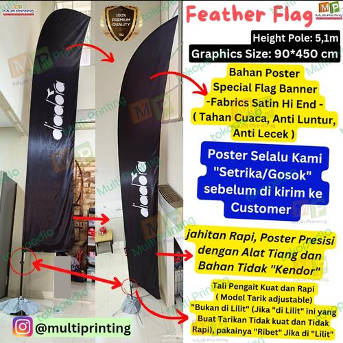 Promo flag banner + flying banner 5m+ cetak poster+ flag banner 5 meter ...