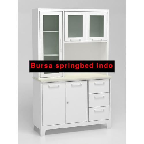 Jual rak dapur besi / lemari dapur besi / kitchen set besi minimalis ...