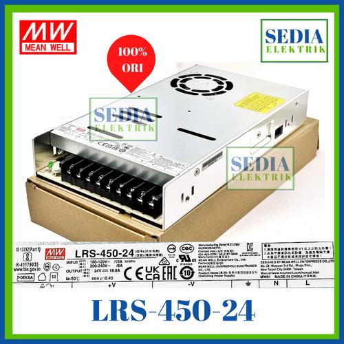 Mean Well LRS-450-24 LRS45024 Power Supply 24V-18.8A Made In China