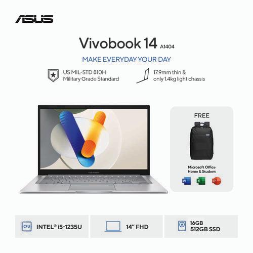 Promo ASUS Vivobook 14 A1404ZAVIPS558M Cool Silver [Intel Core i5