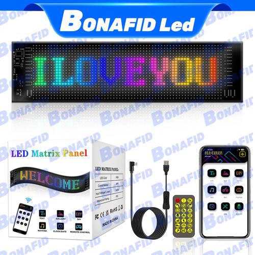 Jual LED MATRIX PANEL Flexibel 35CM X 10CM ( 64 PIXEL X 20 PIXEL ...