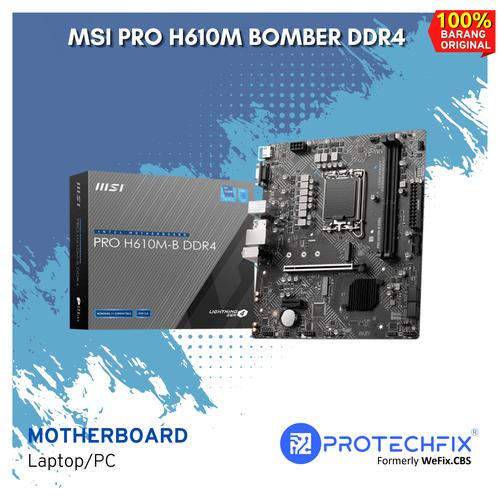 Bomber Computer Jual Motherboard MSI H610M BOMBER DDR4 - Kota Medan - Protechfix ...