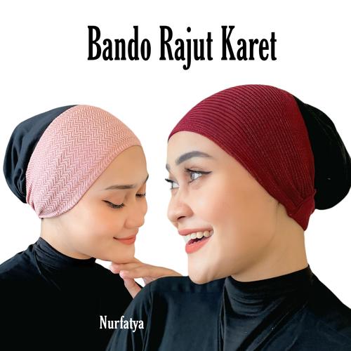 Bando Scrab Rajut Jual Bando Rajut Premium Inner Jilbab Rajut - Kota Tangerang - Nurfatya ...