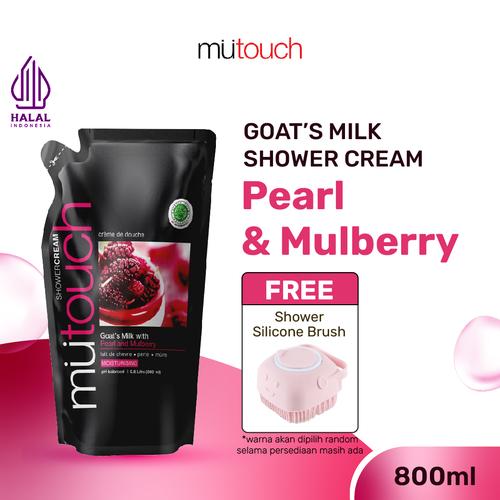 Promo MuTouch Goat's Milk Shower Cream Pearl and Mulberry 800ml FREE ...