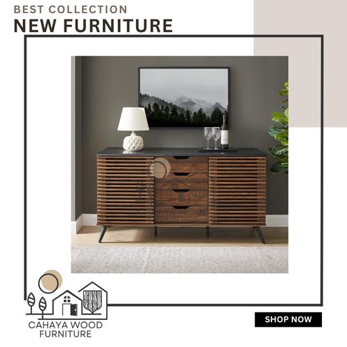 Jual Buffet Tv Minimalis Buffet Tv Set Laci Penyimpanan Buffet Tv Bahan ...