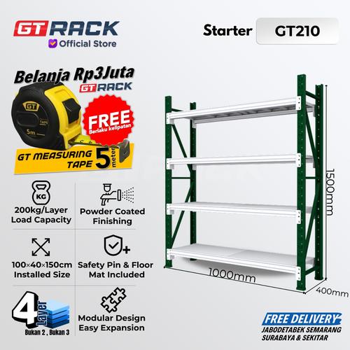 Promo RAK GUDANG BESI GT RACK GT210 MINI – WAREHOUSE RACK 200KG TINGGI ...