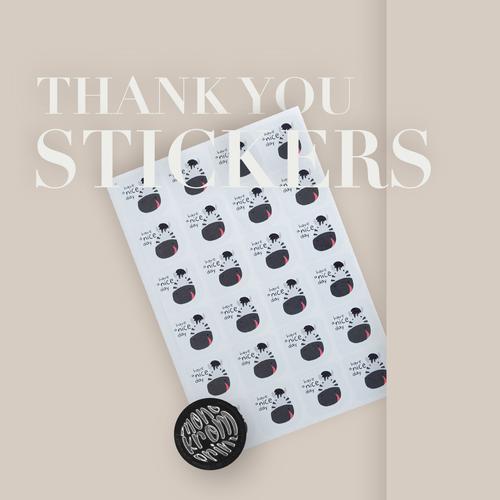 Jual Thank You Sticker | Stiker Thank You | Stiker Terima Kasih - SCT ...
