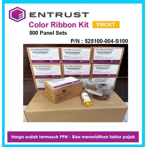 Jual Entrust Color Ribbon Kit YMCKT 500 Image Original - Jakarta Barat ...