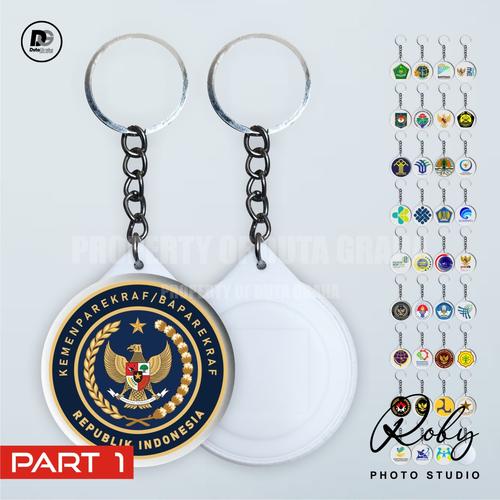 Jual [KEYRING PRESS] KEMENTERIAN INDONESIA PART 1 Gantungan Kunci ...