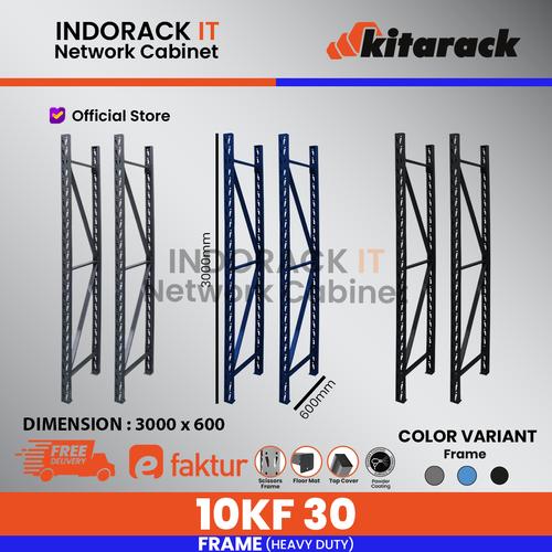 Promo Gudang Besi Frame Rak 1 Ton / layer Tiang Tambahan Rack Tinggi 3M ...
