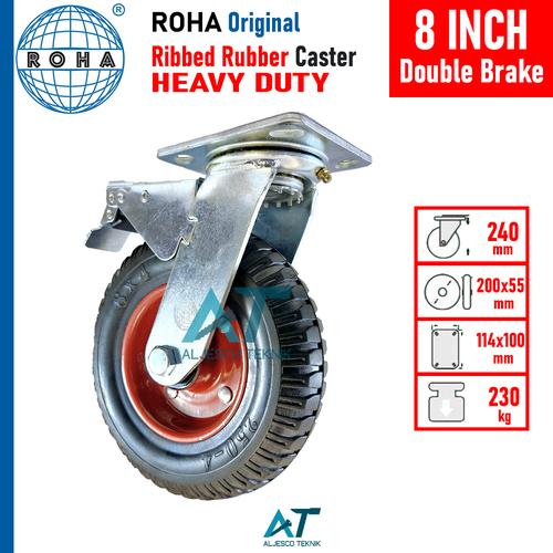 Mobil Roda 8 Jual RODA HEAVY DUTY 8 INCH REM KARET KEMBANG TROLI - GEROBAK - Kota ...