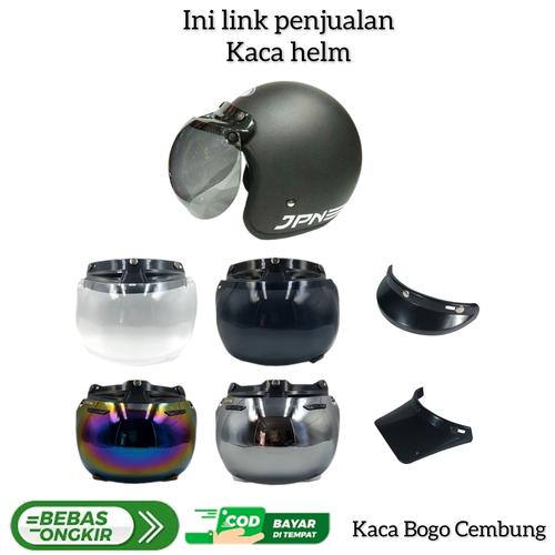 Jual Kaca helm Pet Bogo Cembung Retro Vintage Cargloss, Classic, JPN