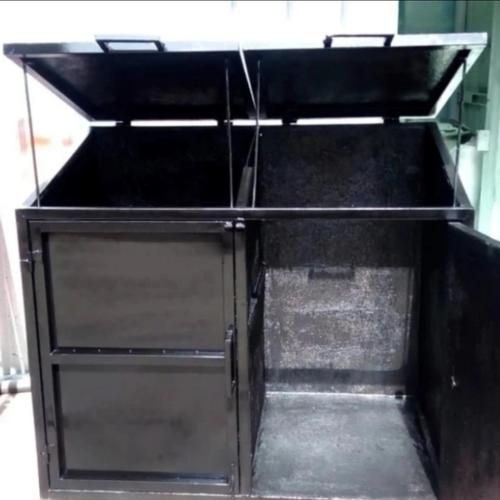 Jual Tempat Sampah container besi portable 800 L - 1200 Liter - Kab ...